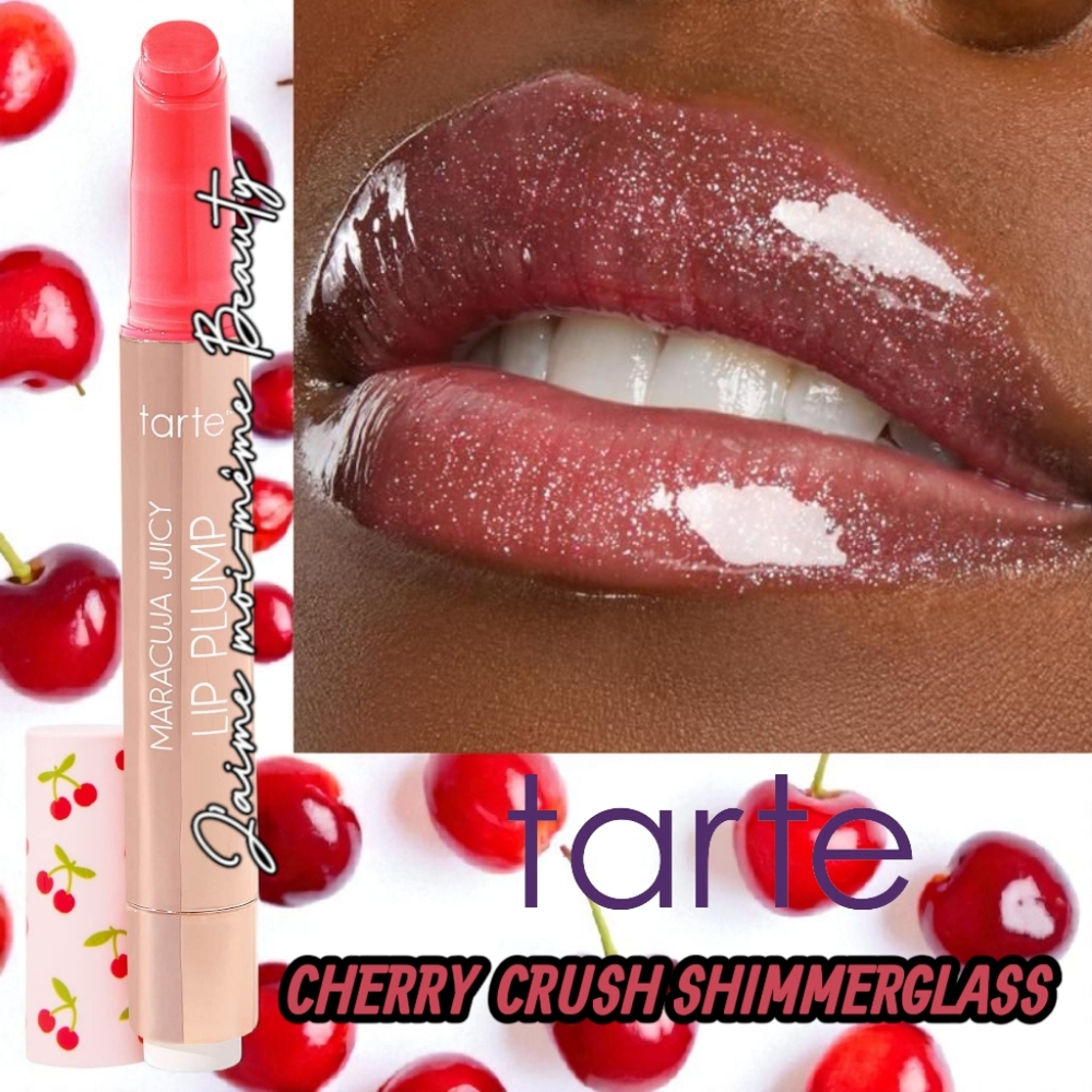 Tarte Maracuja Cherry Crush Shimmerglass Juicy Lip Plump (HOLO PINK SPARKLE)
